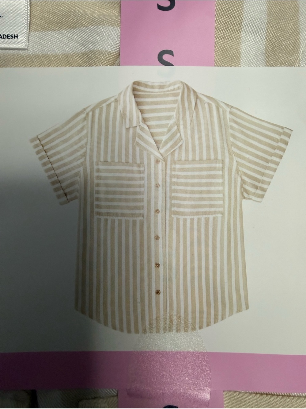 Members Mark Camp Shirt. NWT. Size Small.
